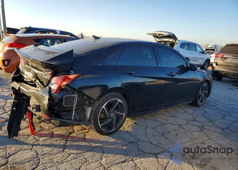 2023 Hyundai Elantra N Line z USA, uszkodzony, nr VIN KMHLR4AFXPU401440